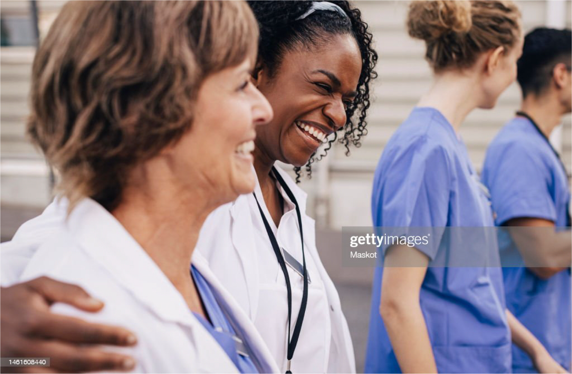 Nurses walking
